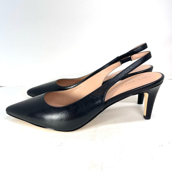 NWOT Cole Haan Vandam Leather Slingback Pumps Size 10B - Picture 7 of 11